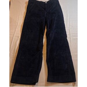 EVERLANE Navy Blue Corduroy Wide Leg Baggy Pants Women's Size 14
